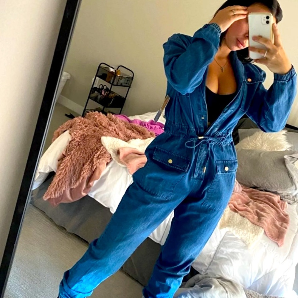 Denim jumpsuit